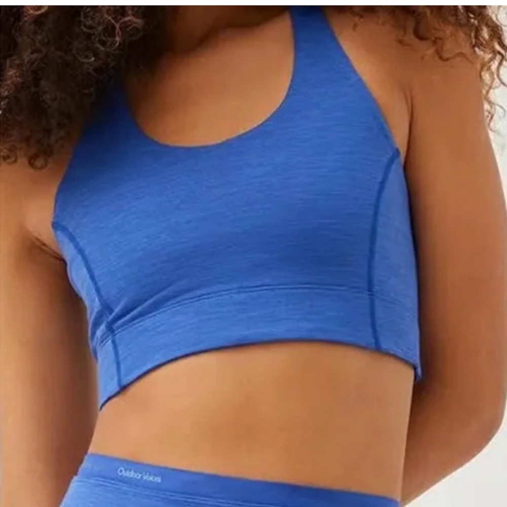 Outdoor Voices DOING THINGS THRIVE BRA IN DEEP ULTRAMARINE